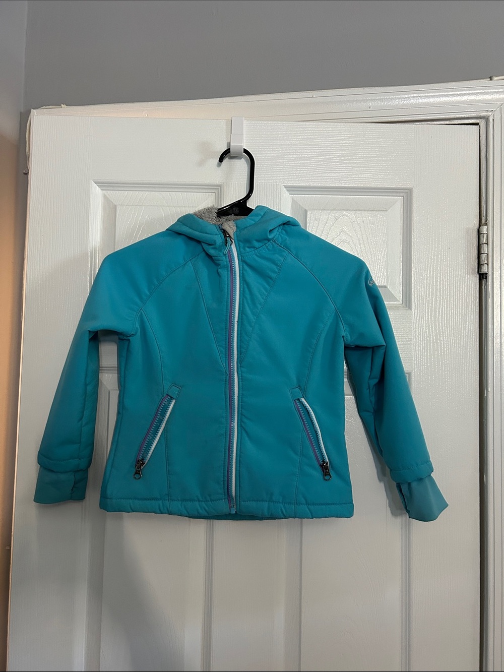 Snozu Teal Hooded Lightweight Puffer Jacket for Kids size 5/6